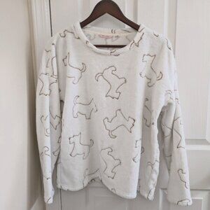 La Vie En Rose Cream Fleece Top - Women's small